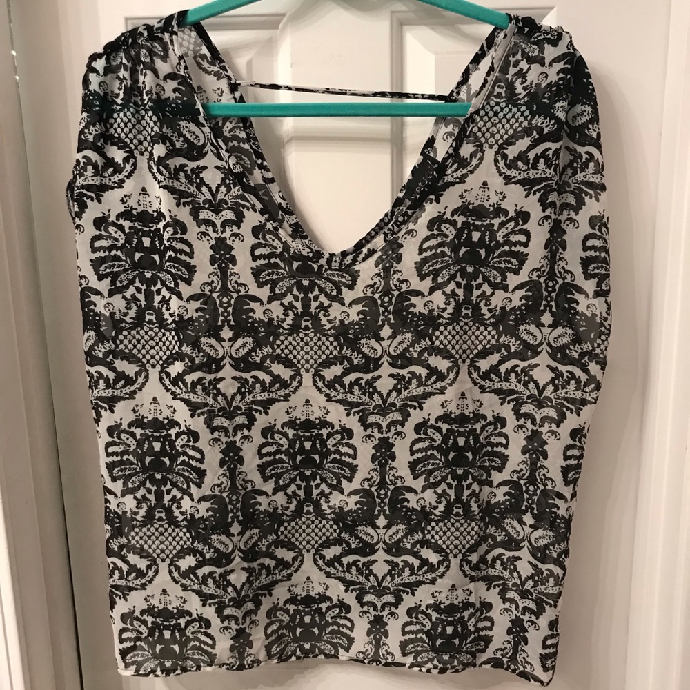 Black and white shirt